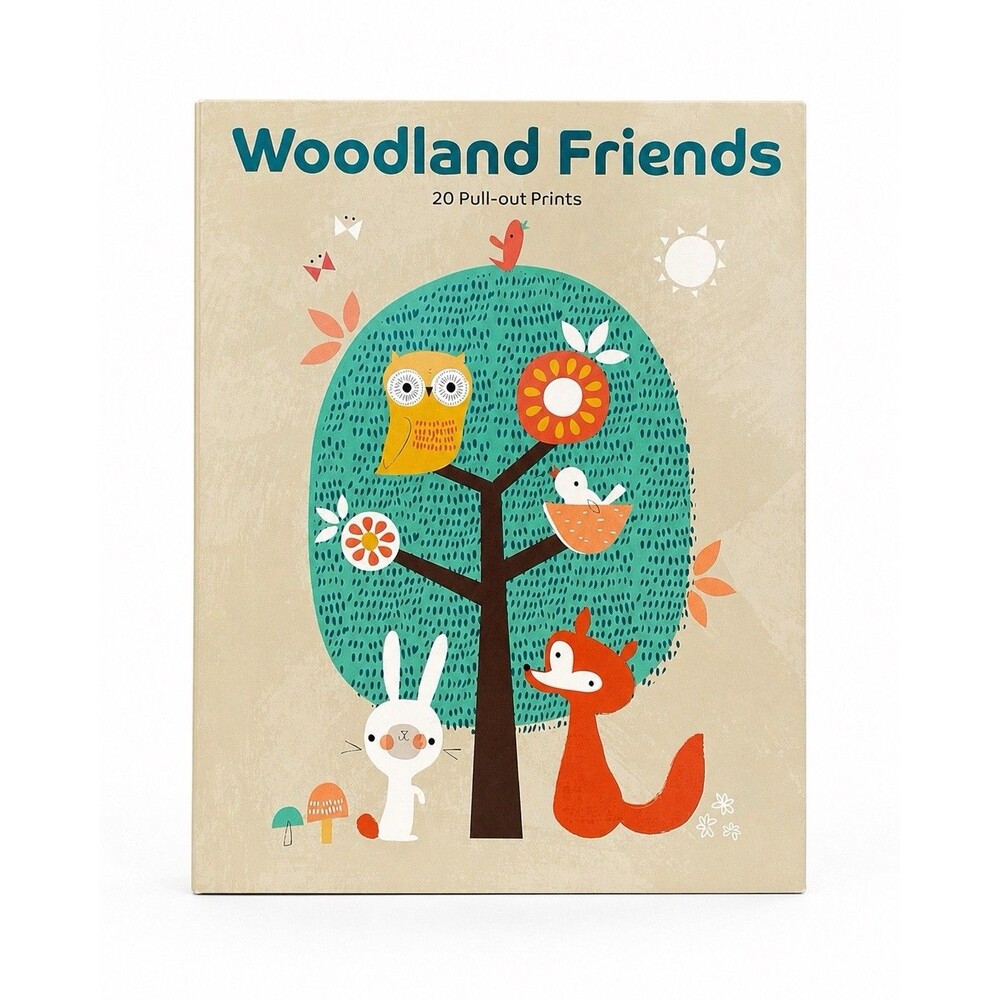 Woodland Friends 20 Pull-Out Prints Book Kids Nursery Wall Art Laurence King